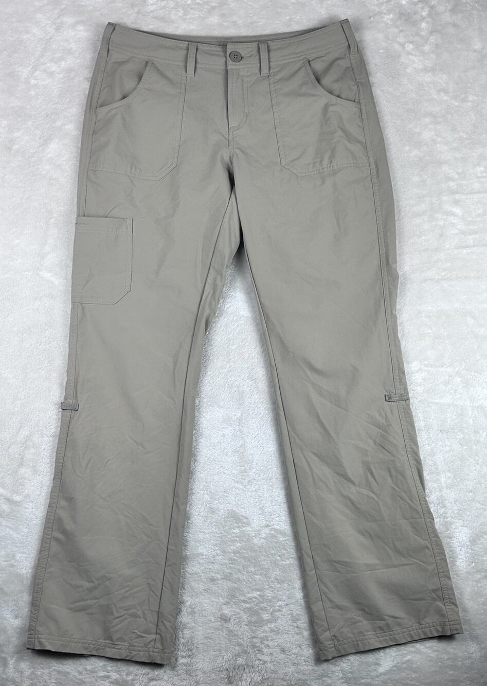 The North Face Pants Women’s Sz 10 Beige Horizon Tempest Nylon Hiking Roll Tap